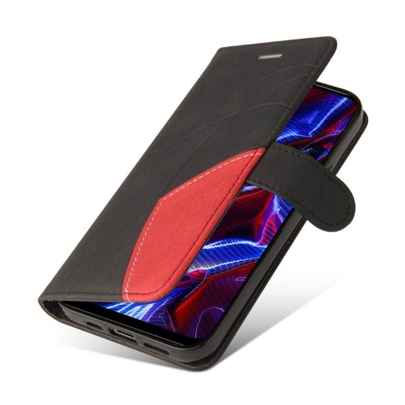 Housse Xiaomi Redmi Note 12/Poco X5 5G Bicolore à Lanière