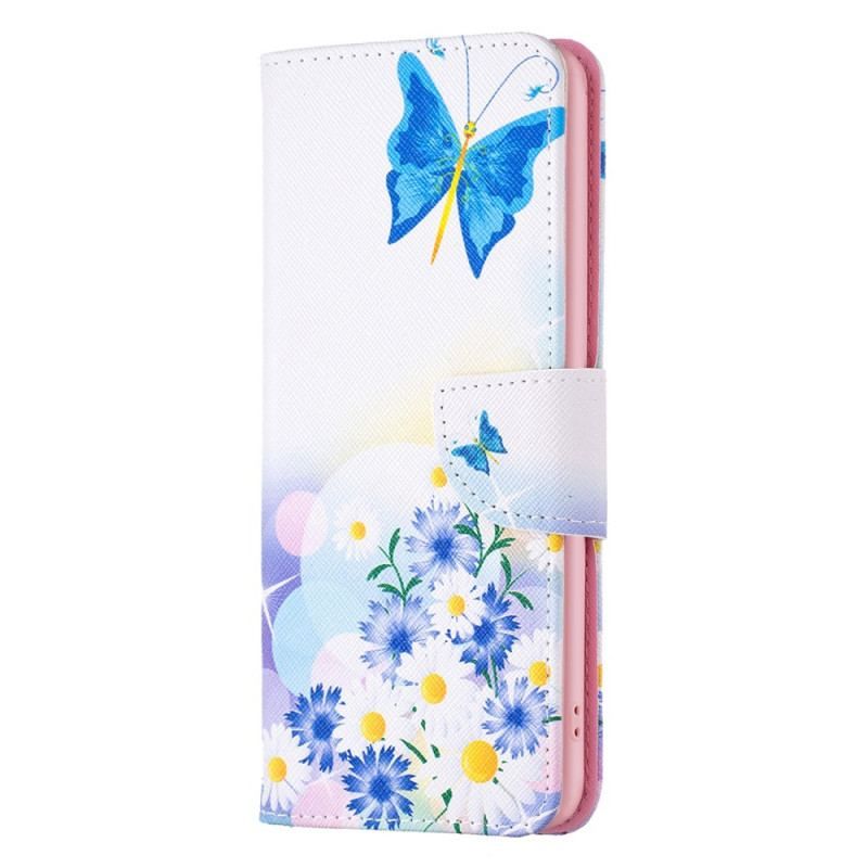 Housse Xiaomi Redmi Note 12/Poco X5 5G Papillons Aquarelle