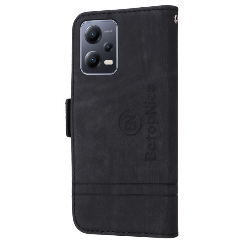 Housse Xiaomi Redmi Note 12/Poco X5 5G Porte-Carte Frontal BETOPNICE