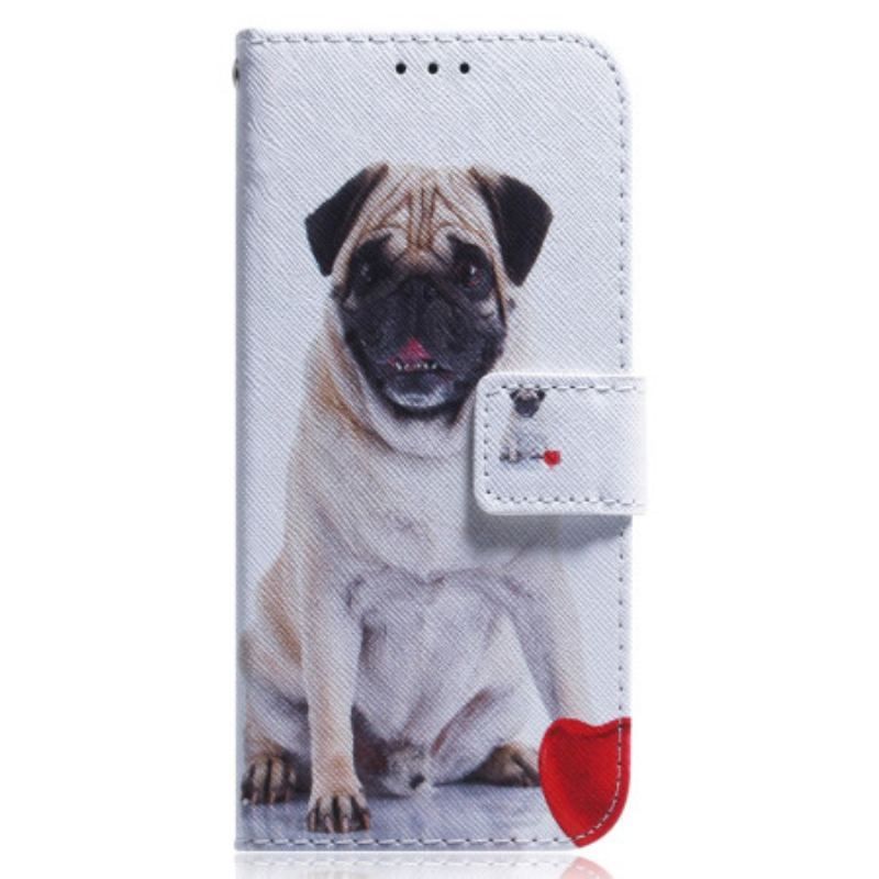 Housse Xiaomi Redmi Note 12/Poco X5 5G Pug Dog à Lanière