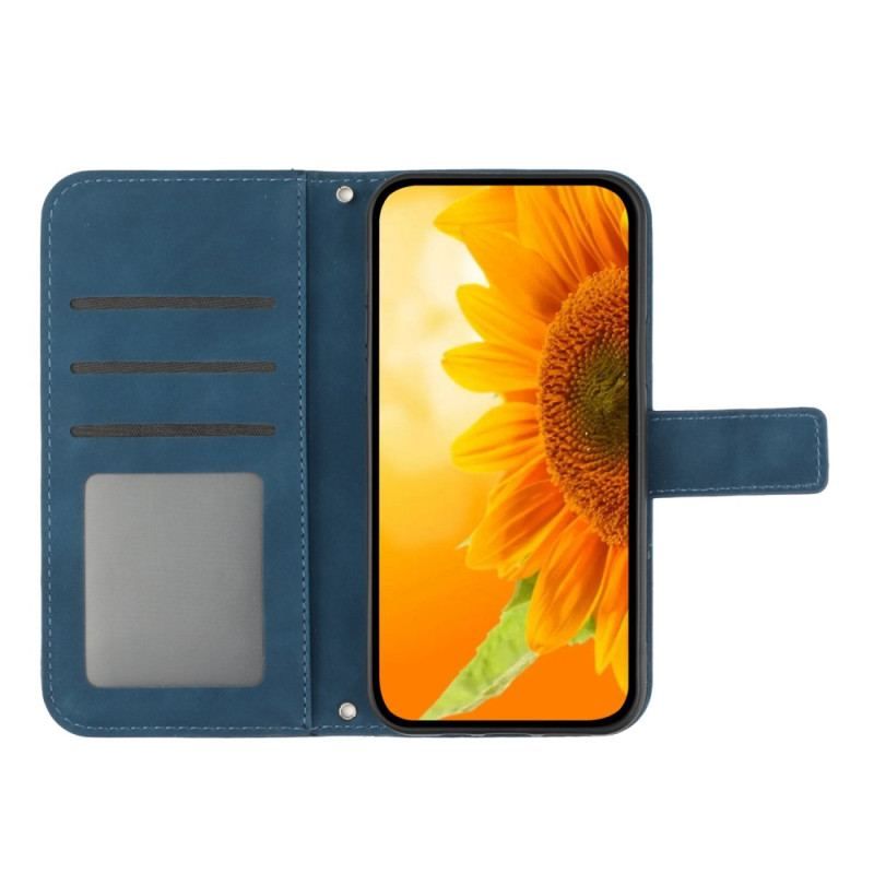 Housse Xiaomi Redmi Note 12 Pro Plus Fleur avec Lanière