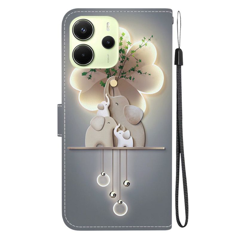 Housse Xiaomi Redmi Note 14 4G Éléphants