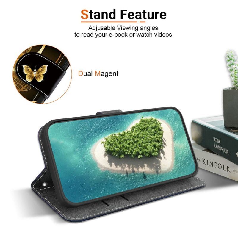 Housse Xiaomi Redmi Note 14 4G Fleur Doré