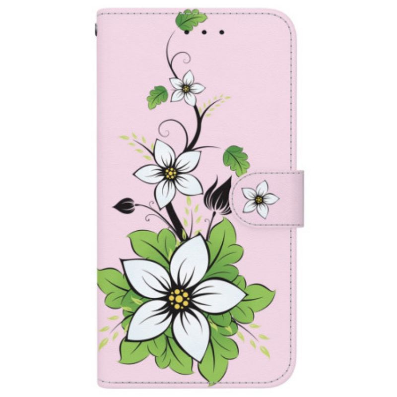 Housse Xiaomi Redmi Note 14 4G Fleurs de Lys
