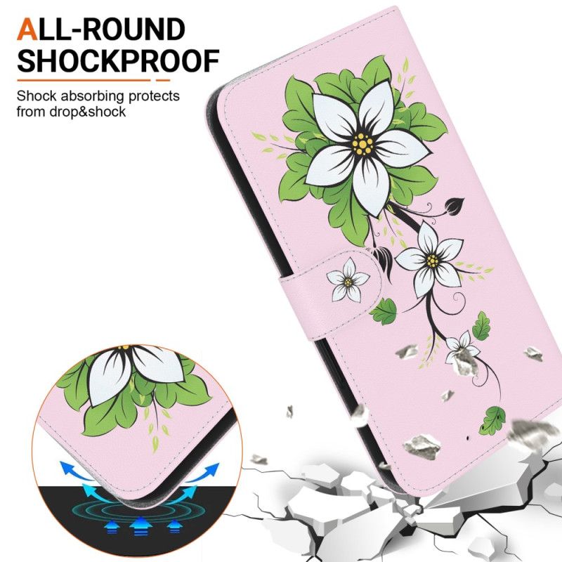Housse Xiaomi Redmi Note 14 4G Fleurs de Lys