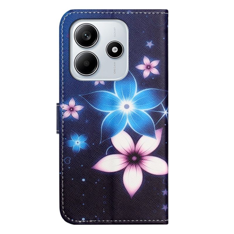 Housse Xiaomi Redmi Note 14 4G Fleurs Lunaires