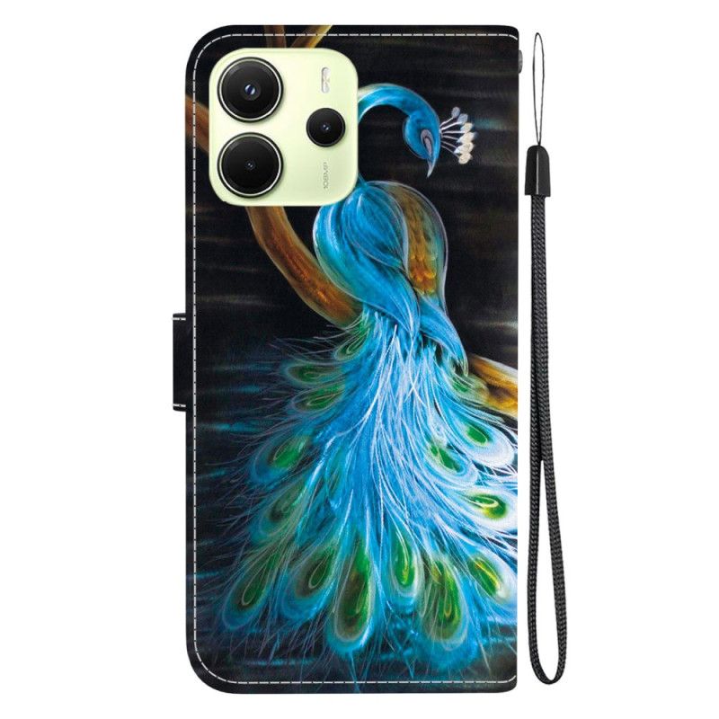 Housse Xiaomi Redmi Note 14 4G Motif Paon