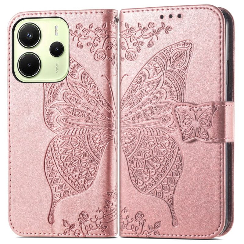 Housse Xiaomi Redmi Note 14 4G Papillon Baroque