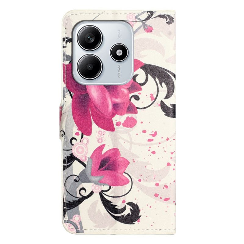 Housse Xiaomi Redmi Note 14 4G Tropical Flowers