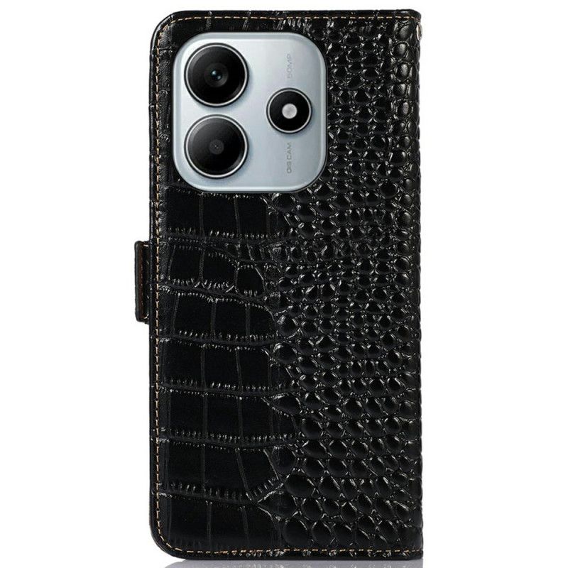 Housse Xiaomi Redmi Note 14 5G Cuir Effet Crocodile