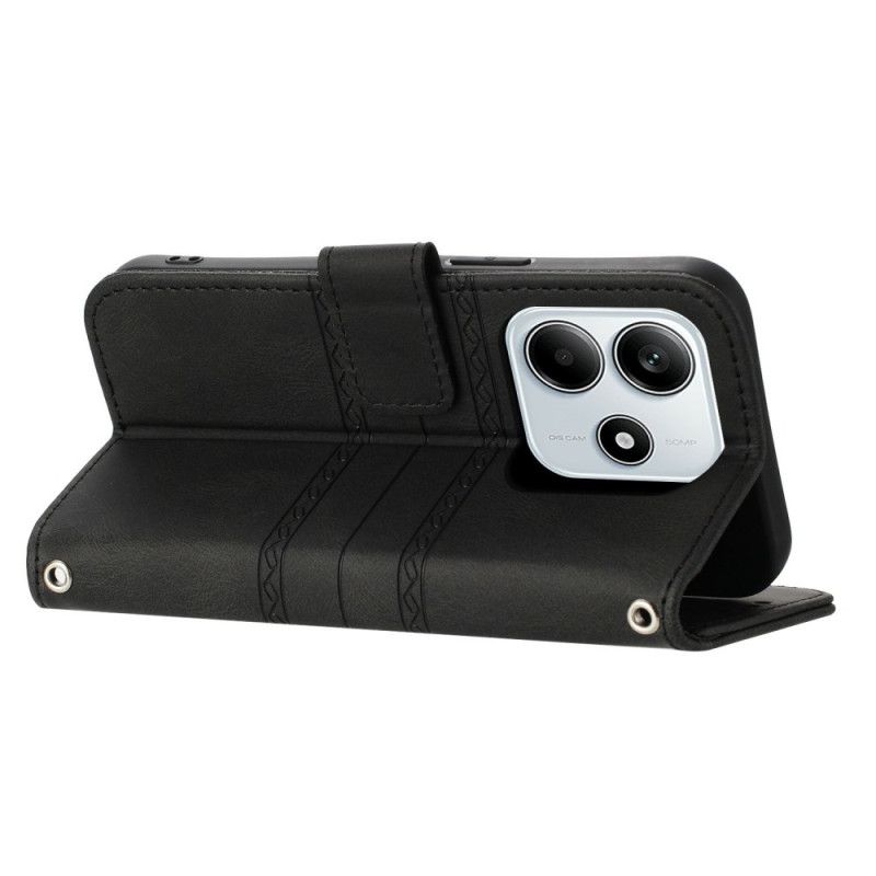 Housse Xiaomi Redmi Note 14 5G Motif Frise à Lanière