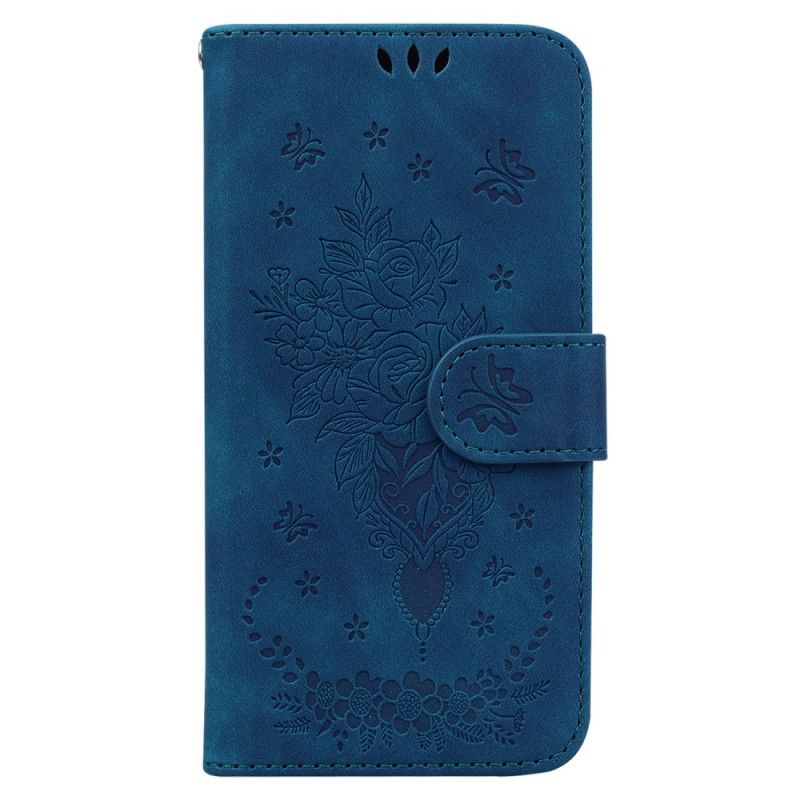 Housse Xiaomi Redmi Note 14 5G Papillons et Fleurs Imprimés