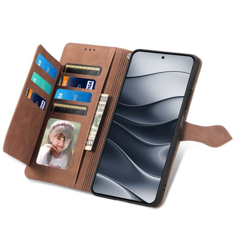 Housse Xiaomi Redmi Note 14 5G Pochette à Fermeture Éclair Motif