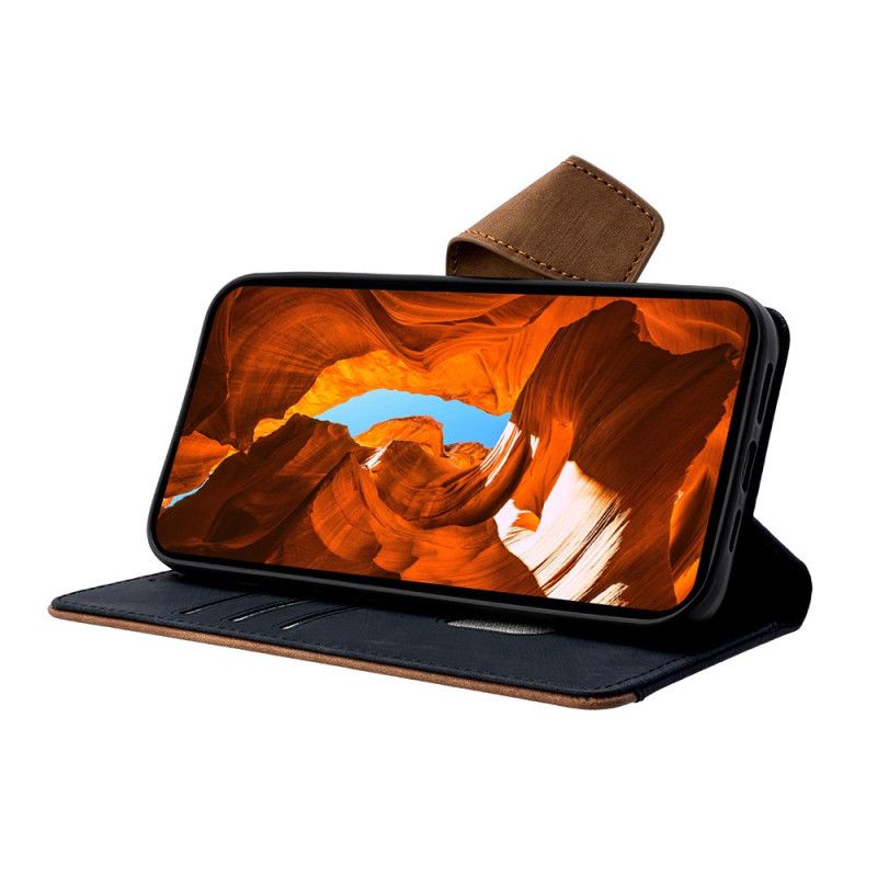 Housse Xiaomi Redmi Note 14 Pro 4G Blocage RFID Effet Daim Bicolore