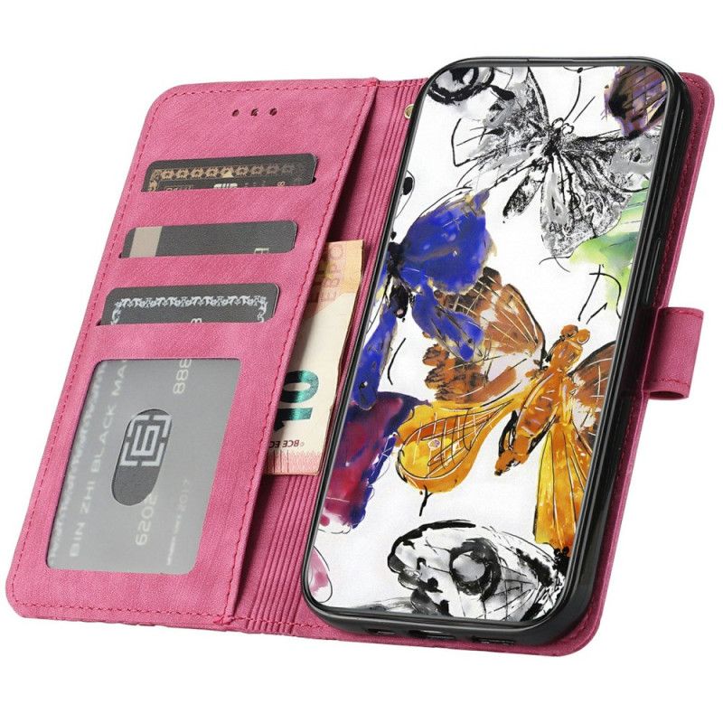 Housse Xiaomi Redmi Note 14 Pro 4G Effet Daim Papillons