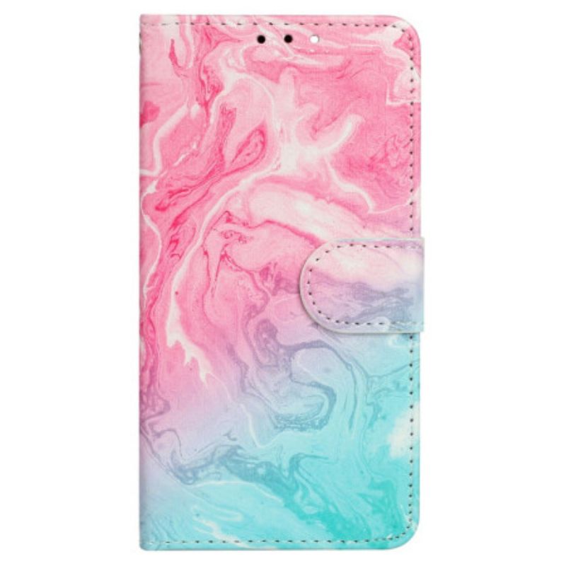 Housse Xiaomi Redmi Note 14 Pro 4G Marbre Rose et Vert