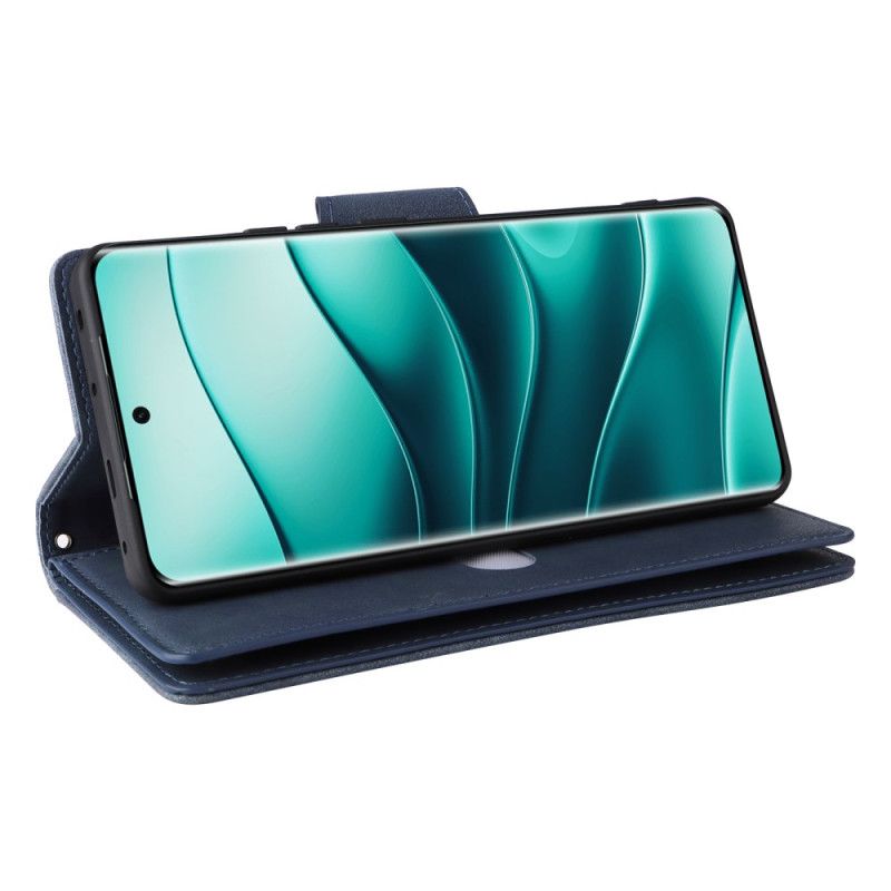 Housse Xiaomi Redmi Note 14 Pro 4G Portefeuille Zippé avec Lanière