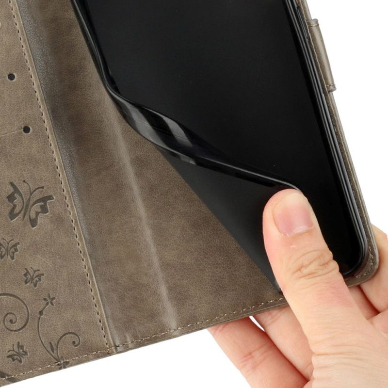 Housse Xiaomi Redmi Note 14 Pro 5G / Poco X7 Papillons et Fleurs Imprimés