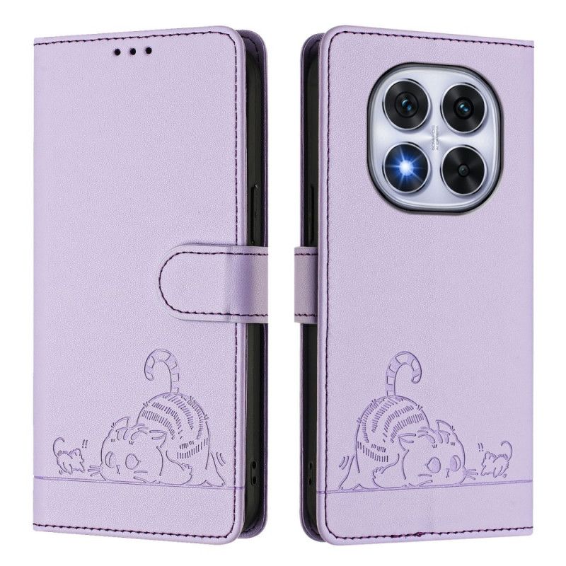 Housse Xiaomi Redmi Note 14 Pro 5G / Poco X7 Protection RFID Scène de Chat