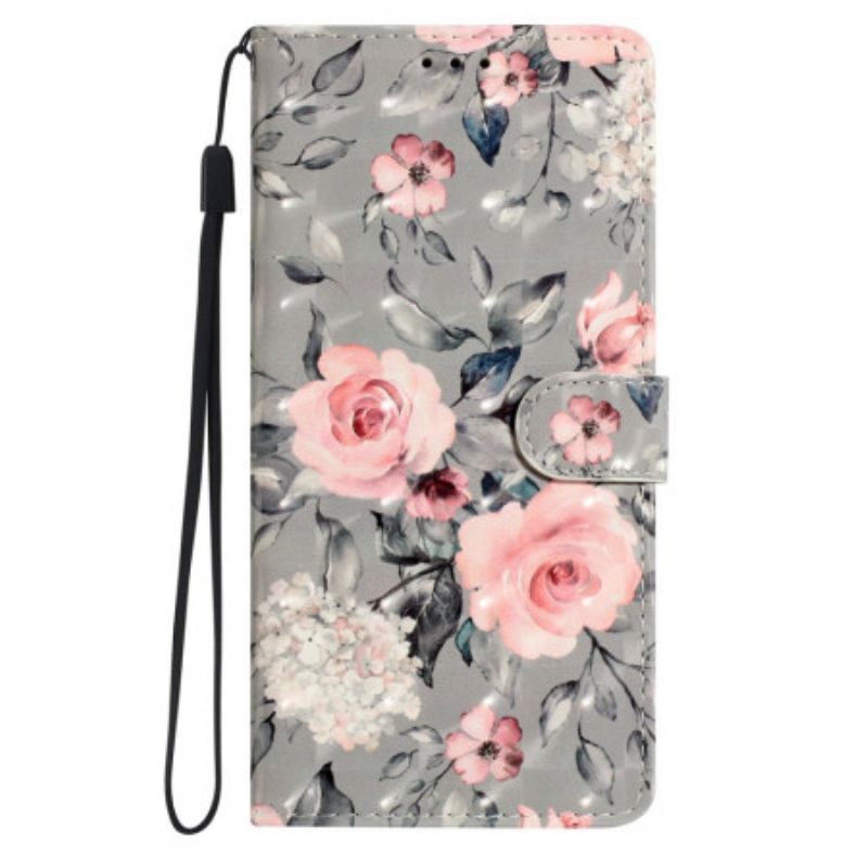 Housse Xiaomi Redmi Note 14 Pro Plus 5G Fleurs Roses 3D