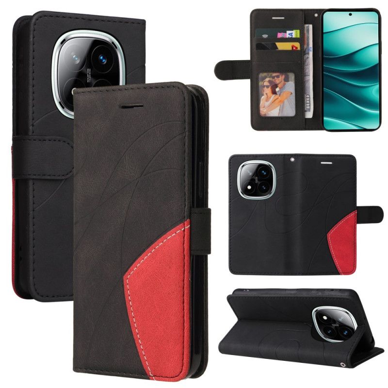 Housse Xiaomi Redmi Note 14 Pro Plus 5G / 14 Pro 5G / Poco X7 Bicolore Lignes Ondulées