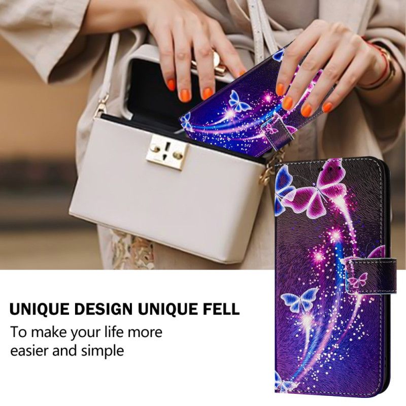 Housse Xiaomi Redmi Note 14 Pro Plus 5G / 14 Pro 5G / Poco X7 Motif Papillons Festifs