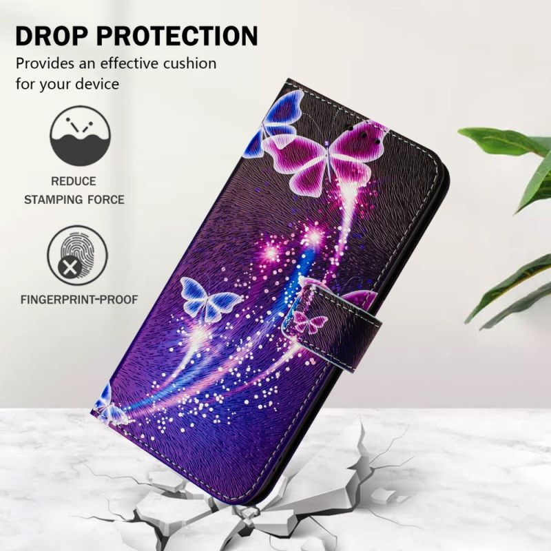 Housse Xiaomi Redmi Note 14 Pro Plus 5G / 14 Pro 5G / Poco X7 Motif Papillons Festifs