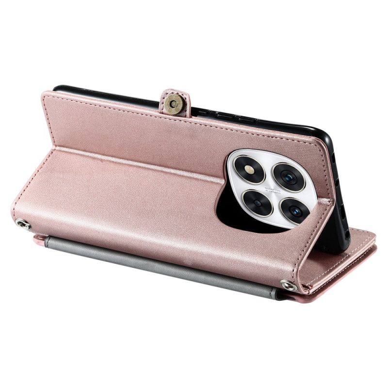 Housse Xiaomi Redmi Note 14 Pro Plus 5G / 14 Pro 5G / Poco X7 Portefeuille et Lanière