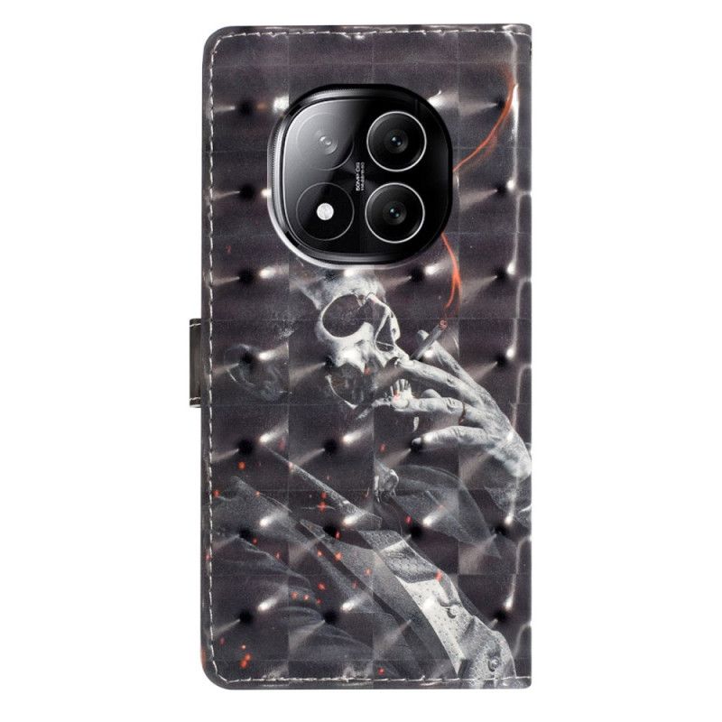 Housse Xiaomi Redmi Note 14 Pro Plus 5G Squelette Fumeur 3D