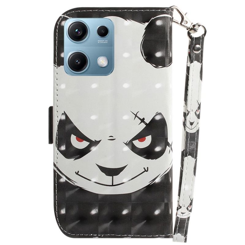 Housse Xiaomi Redmi Note 14S Angry Panda à Lanière