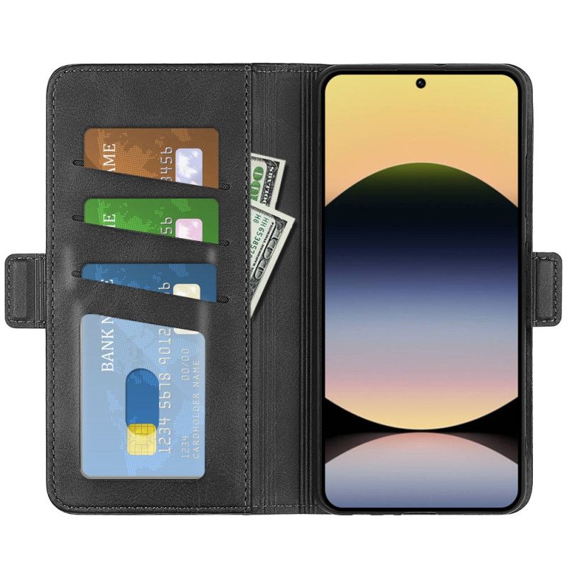 Housse Xiaomi Redmi Note 14S Double Fermoir Magnétique