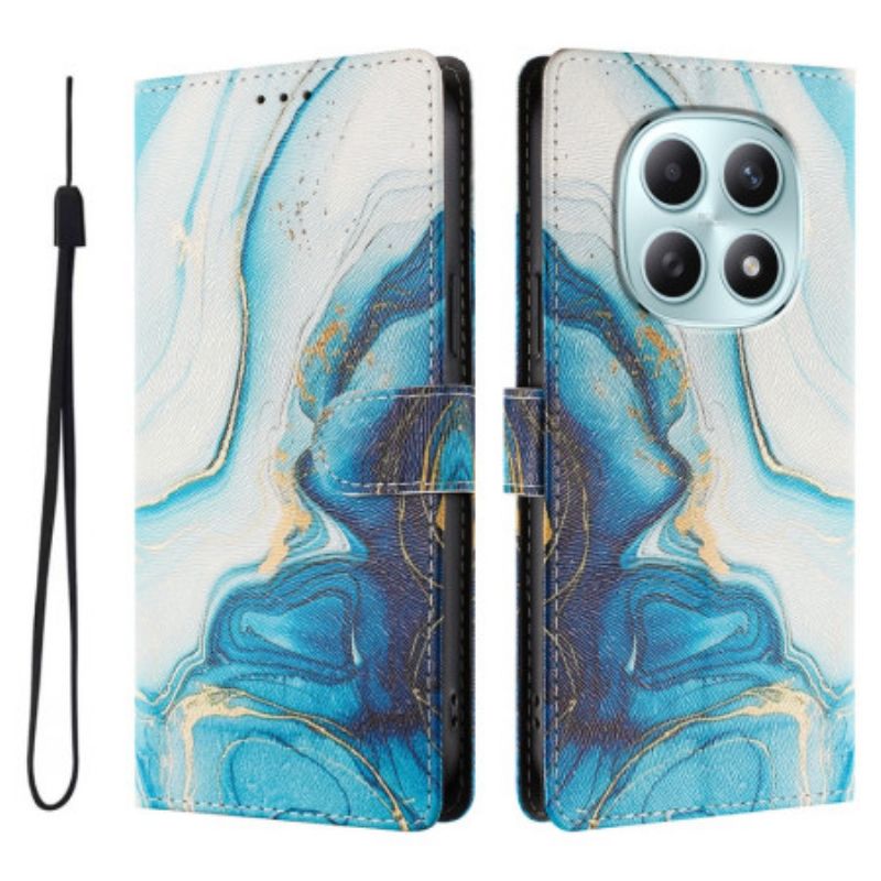 Housse Xiaomi Redmi Note 15 5G / 4G / Poco M8 5G Marbre Bleu