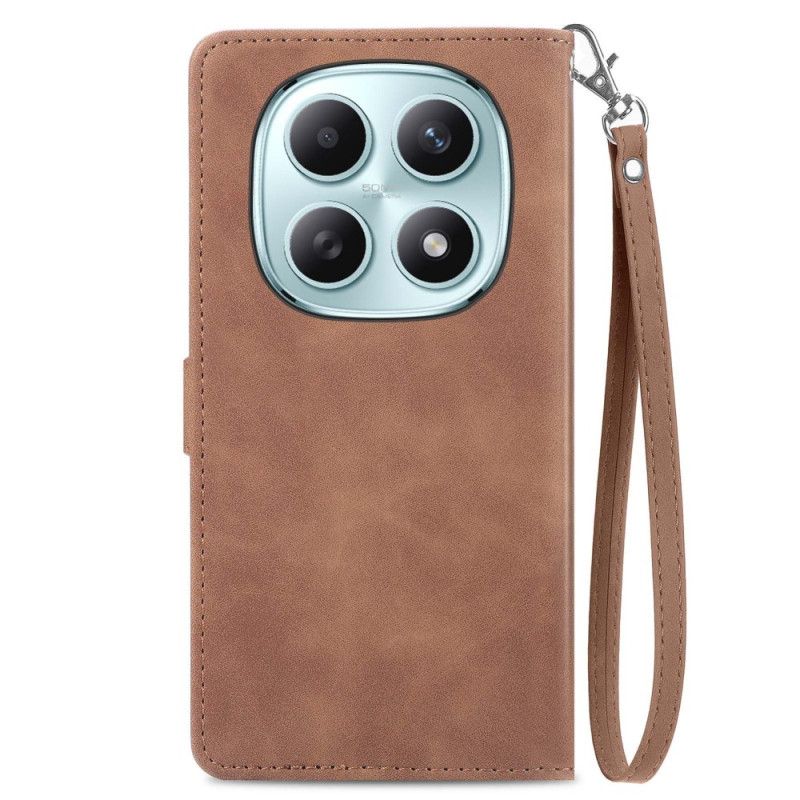 Housse Xiaomi Redmi Note 15 5G / Poco M8 5G Dentelle Florale à Lanière