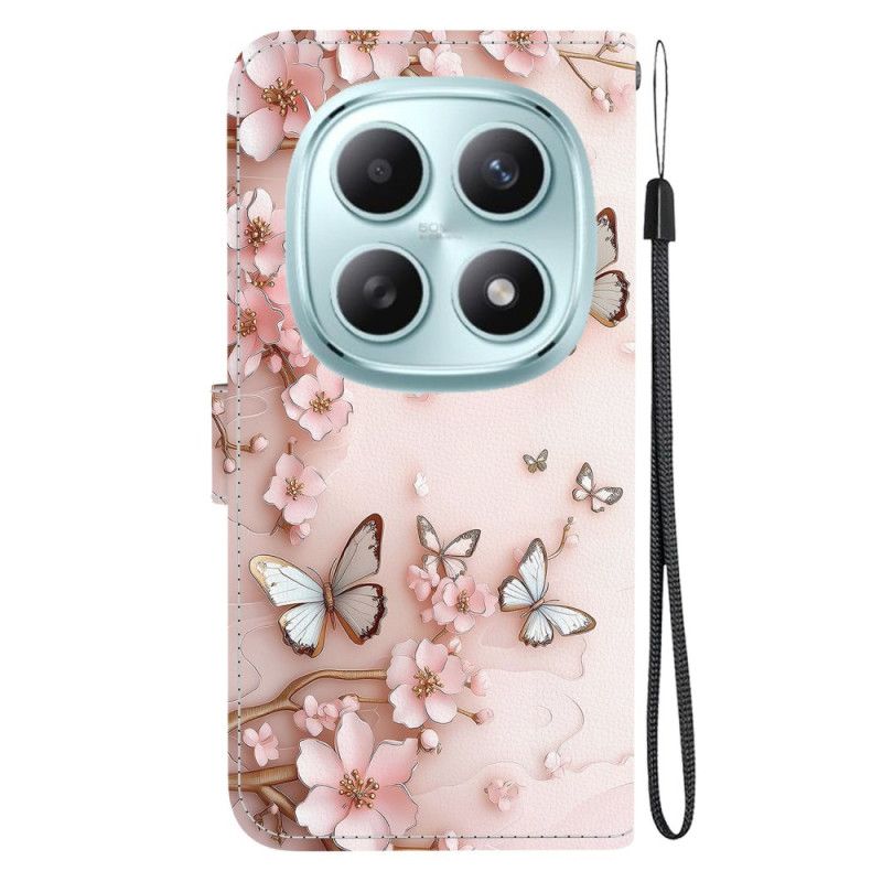 Housse Xiaomi Redmi Note 15 5G / Poco M8 5G Papillons Roses