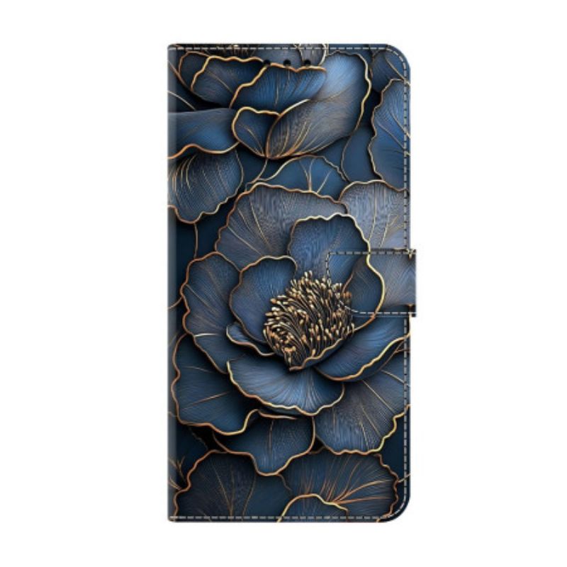 Housse Xiaomi Redmi Note 15 5G / Poco M8 5G Pivoine Bleu Doré