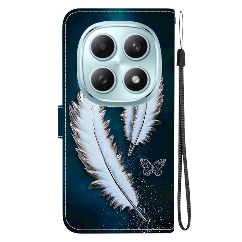 Housse Xiaomi Redmi Note 15 5G / Poco M8 5G Plumes Blanches