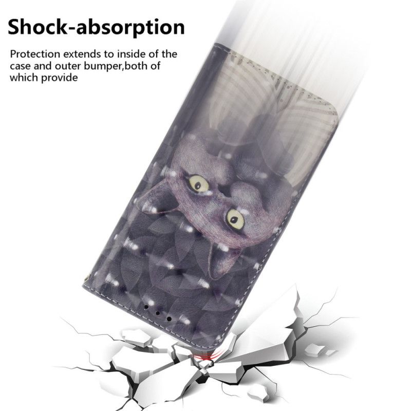 Housse Xiaomi Redmi Note 15 Pro 5G Chat Gris à Lanière