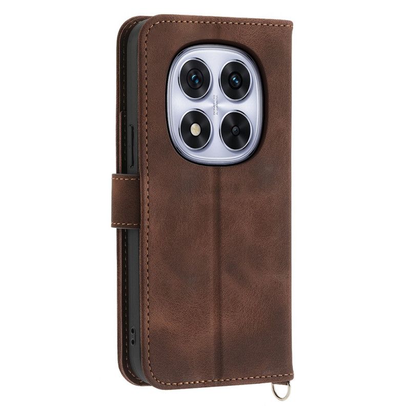 Housse Xiaomi Redmi Note 15 Pro 5G Effet Daim Mandala avec Bandoulière