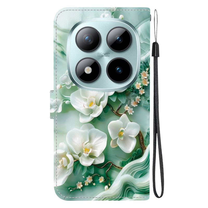 Housse Xiaomi Redmi Note 15 Pro 5G Fleurs de Jade