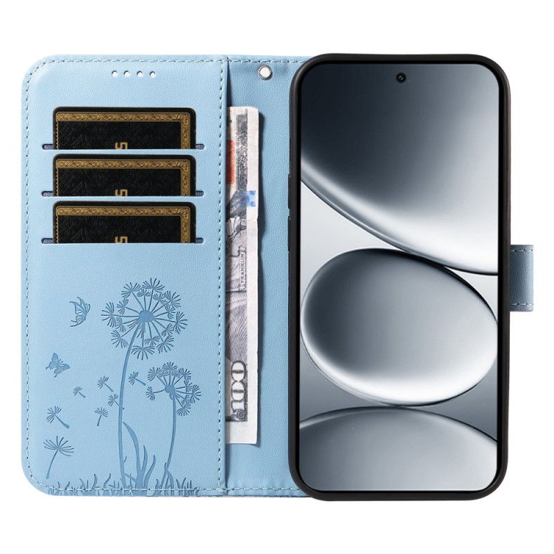 Housse Xiaomi Redmi Note 15 Pro 5G Motif Pissenlits à Lanière