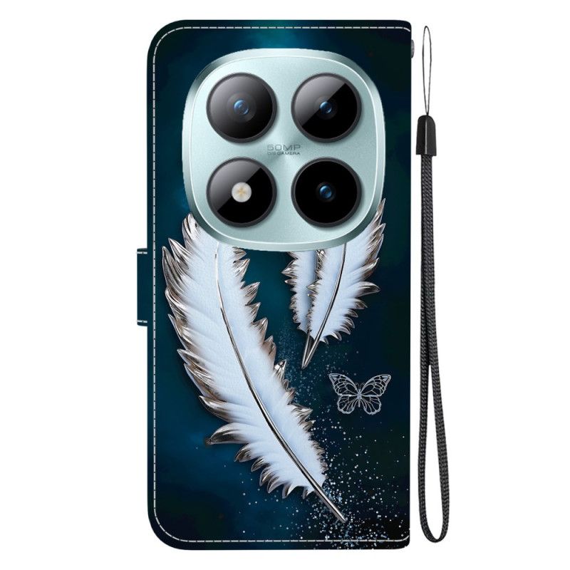 Housse Xiaomi Redmi Note 15 Pro 5G Plumes Blanches