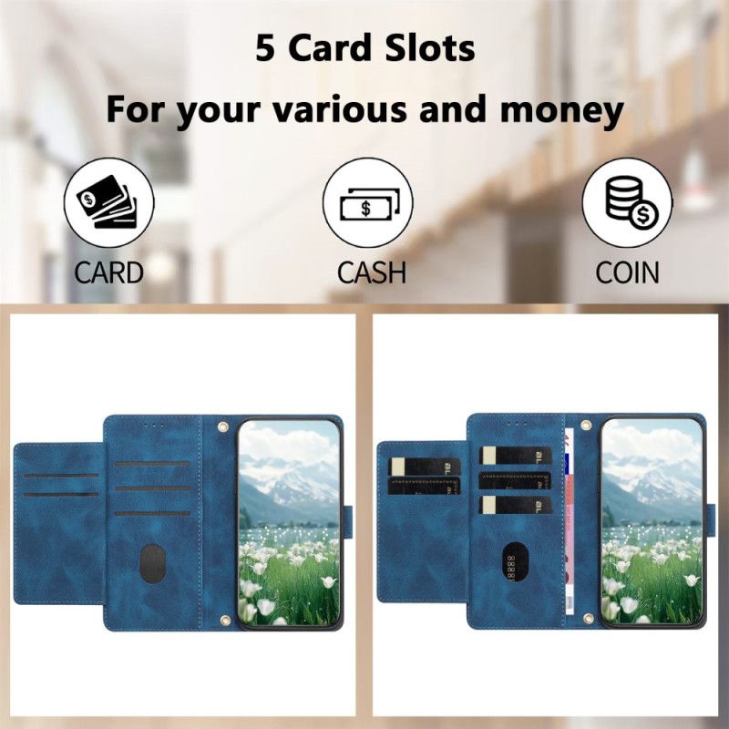 Housse Xiaomi Redmi Note 15 Pro 5G Portefeuille 5 Porte-Cartes