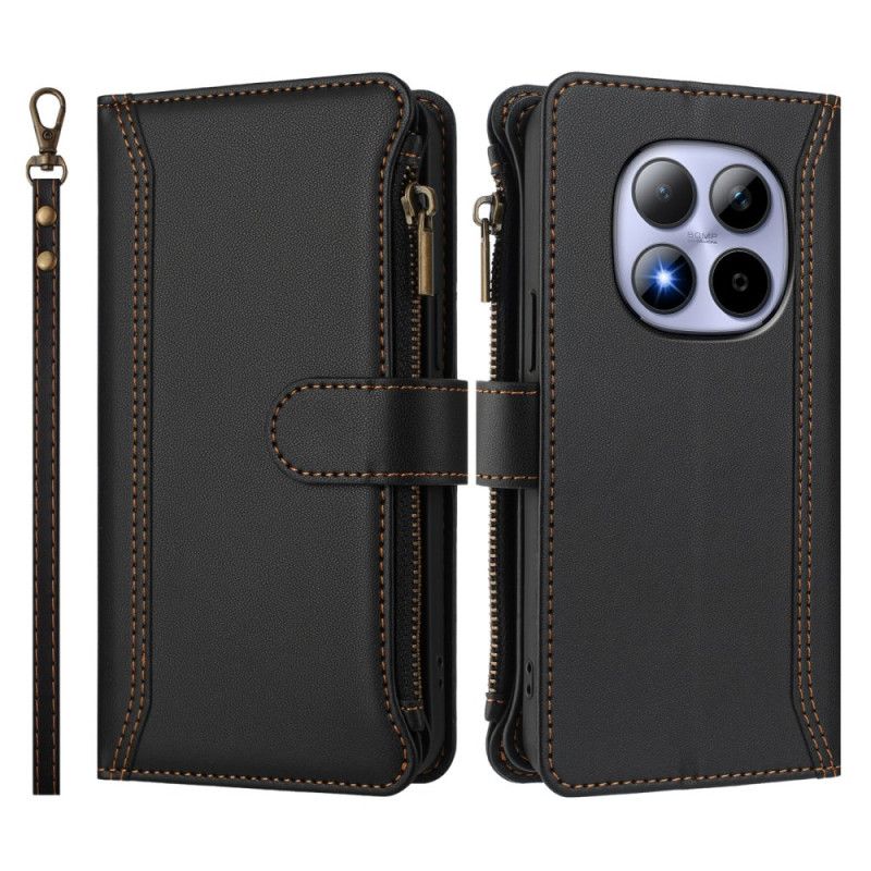 Housse Xiaomi Redmi Note 15 Pro 5G Portefeuille 9 Porte-Cartes