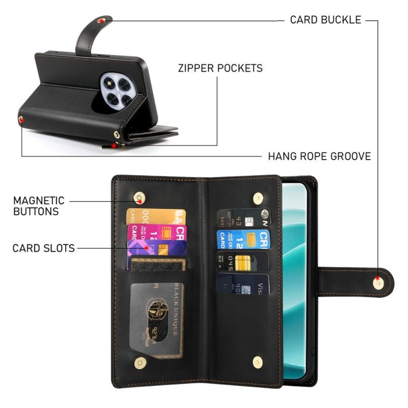 Housse Xiaomi Redmi Note 15 Pro 5G Portefeuille avec sangles