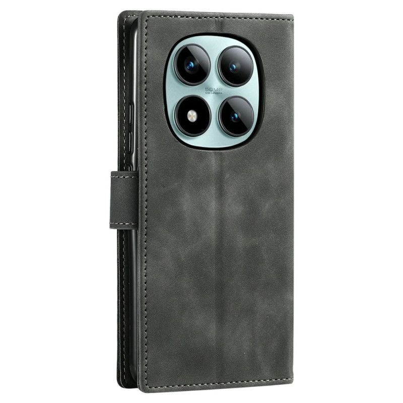 Housse Xiaomi Redmi Note 15 Pro Plus 5G / Poco M8 Pro 5G Bicolore Rétro à Lanière