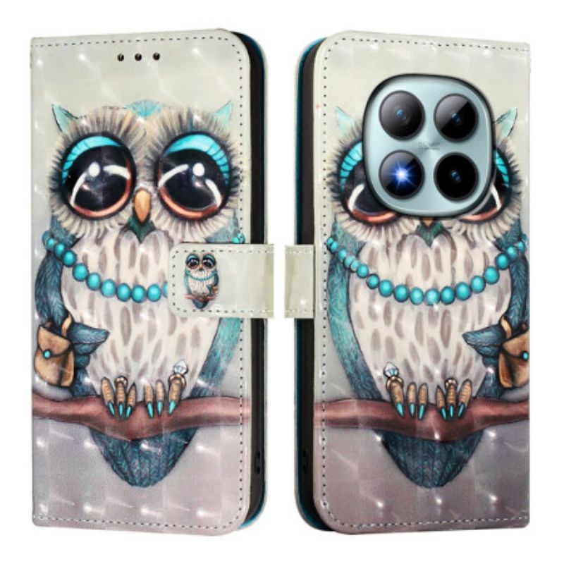 Housse Xiaomi Redmi Note 15 Pro Plus 5G / Poco M8 Pro 5G Chouette Grise