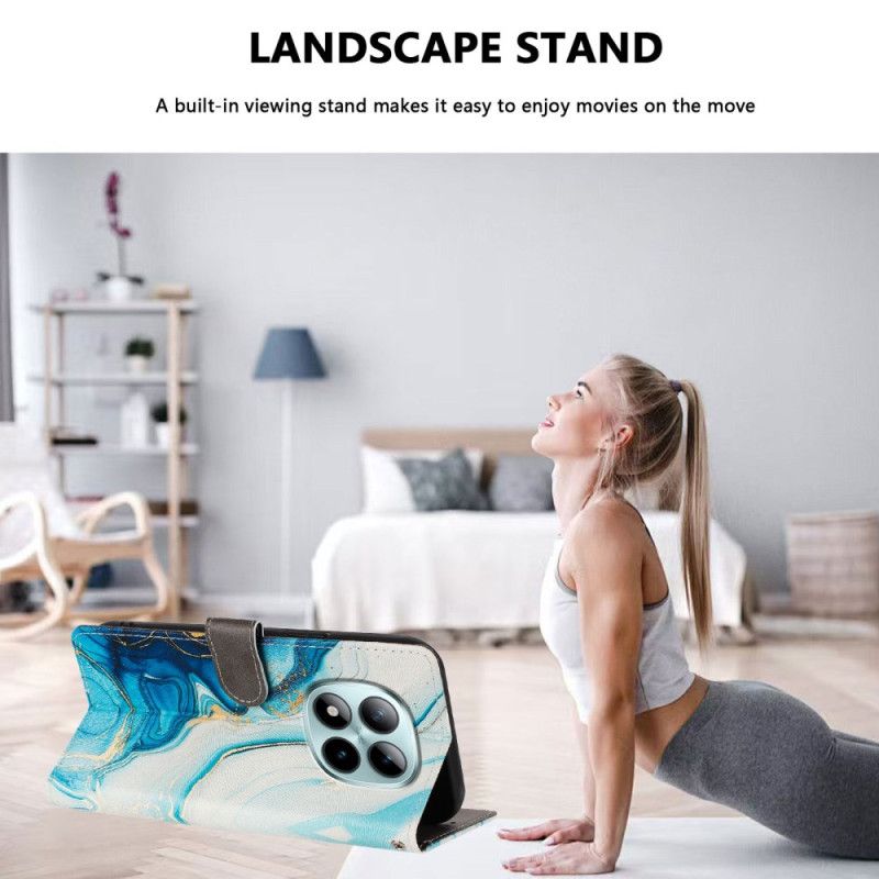 Housse Xiaomi Redmi Note 15 Pro Plus 5G / Poco M8 Pro 5G Marbre Bleu