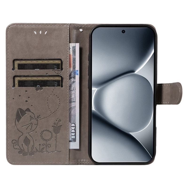 Housse Xiaomi Redmi Note 15 Pro Plus 5G / Poco M8 Pro 5G Motif Chat et Abeille