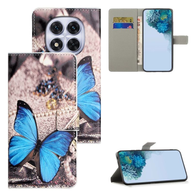 Housse Xiaomi Redmi Note 15 Pro Plus 5G / Poco M8 Pro 5G Papillon Bleu