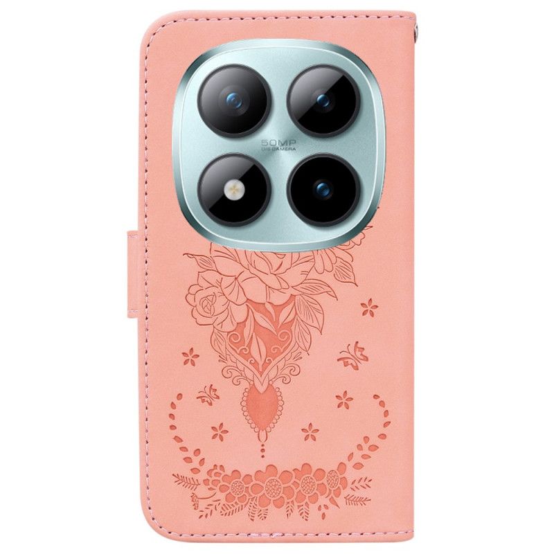 Housse Xiaomi Redmi Note 15 Pro Plus 5G / Poco M8 Pro 5G Papillons et Roses